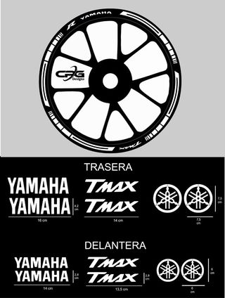 PEGATINAS LLANTAS TMAX Y PARA MAS MODELOS
