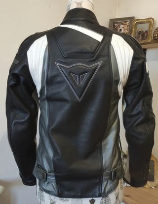 Cazadora moto piel Dainese lady mujer.tall 40unaS