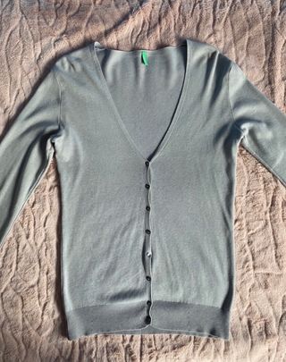 Cárdigan gris de mujer