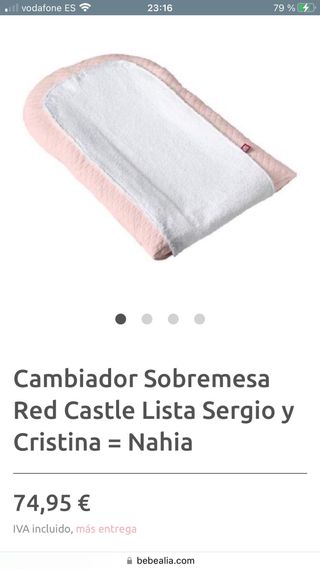 Cambiador bebe Red Castle