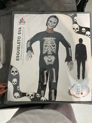 DISFRAZ ESQUELETO