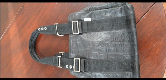 Borsa nera Nannini in vera pelle