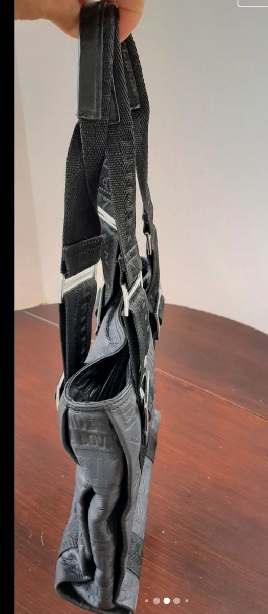 Borsa nera Nannini in vera pelle