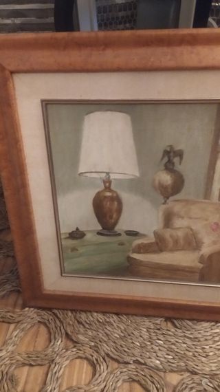 SOLO HOY Cuadro jarrón magenta