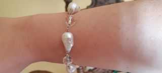 Bracciale perle e argento