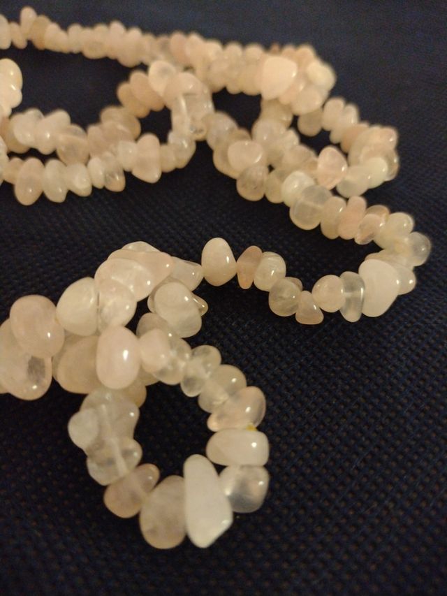 Collana in quarzo rosa