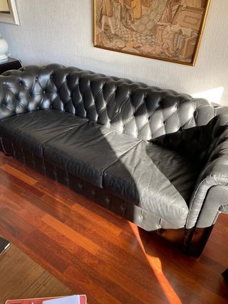 Sofá Chester de piel 3 plazas