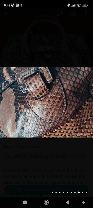 Gucci pitón 100% original