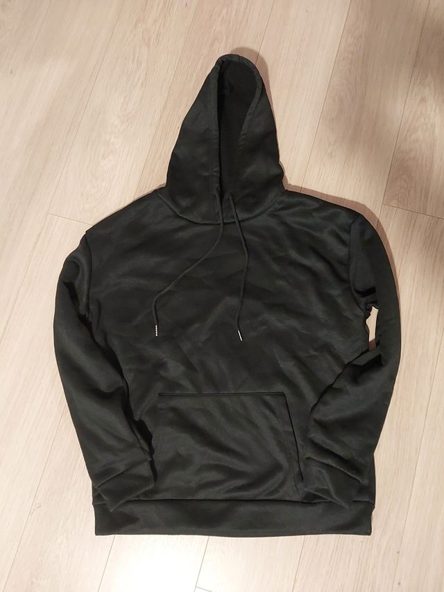 Sudadera con capucha, Shein negra, talla S