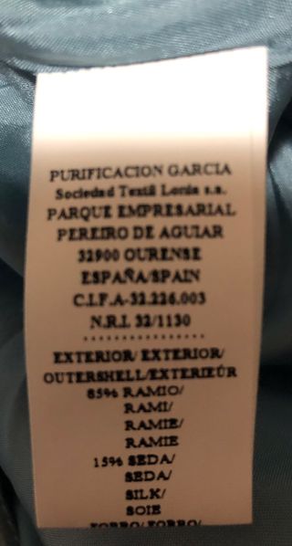 Vestido Purificación García talla 42