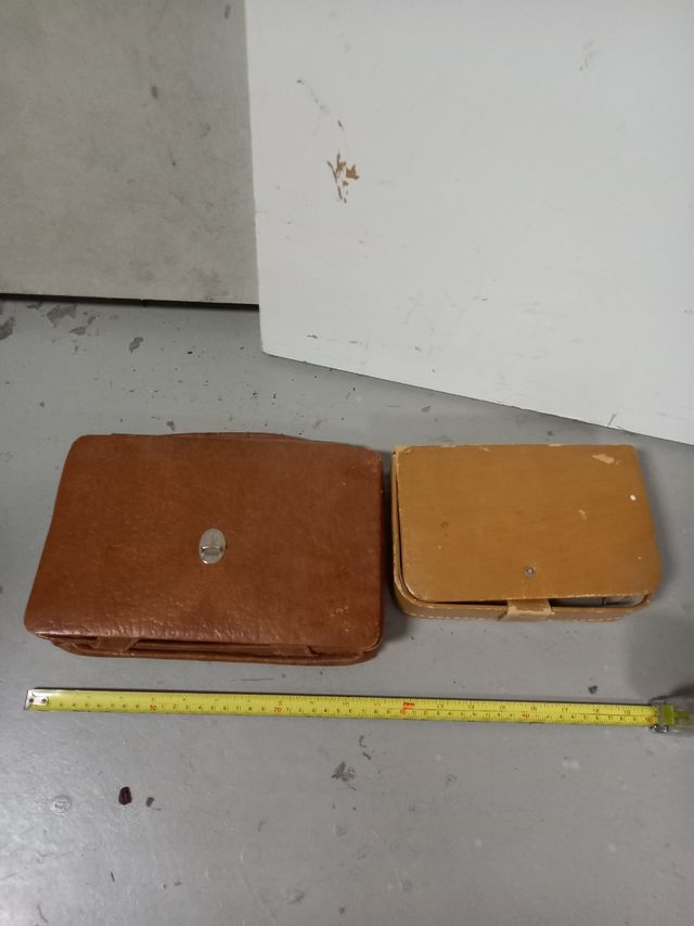 Coppia di borse da toilette antiche