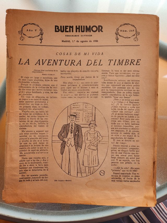 BUEN HUMOR. Semanario Satirico.1926
