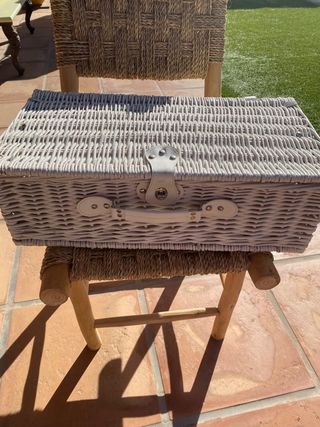 Cesta de mimbre