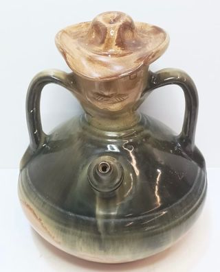 BOTIJO FIRMA PIQUERES COWBOY CERAMICA ARTESANAL
