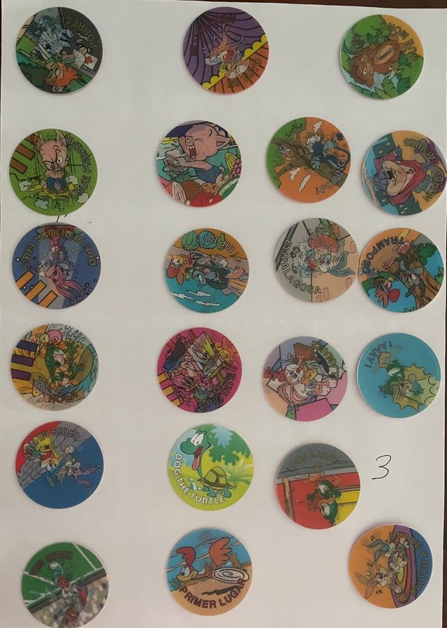 43 Tazos de los Looney Tunes