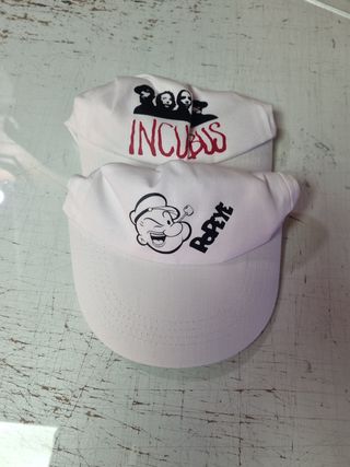 Gorras color blanco popeye e Incubus