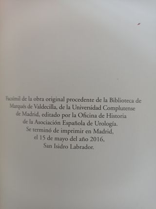 FACSIMIL TRATADO DE MEDICINA DEL DOCTOR DIAZ 1588