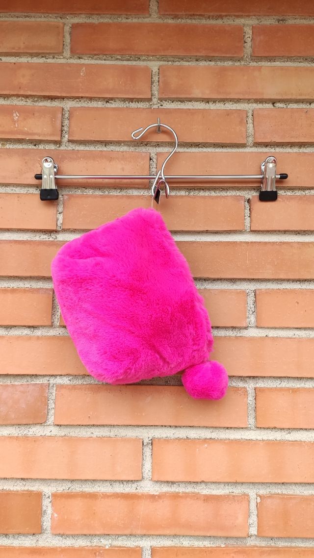 Neceser/bolsito peludito rosa fucsia NUEVO
