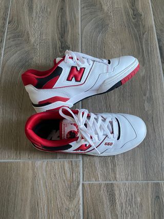 Scarpe New Balance 550 Sneaker Rosso Bianco 40,5