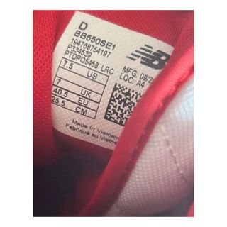 Scarpe New Balance 550 Sneaker Rosso Bianco 40,5