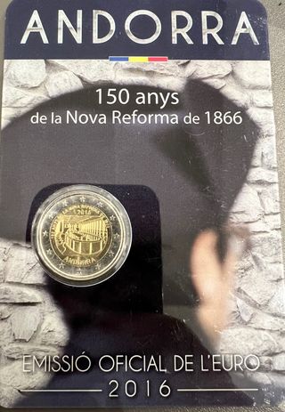 Andorra 2016 Prof - Coin Card