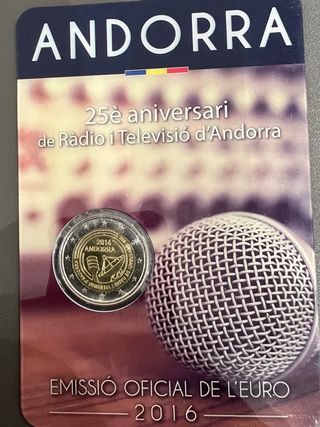 Andorra 2016 Prof - Coin Card