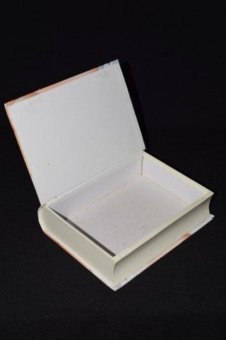 Caixa de arrumos em forma de livro
