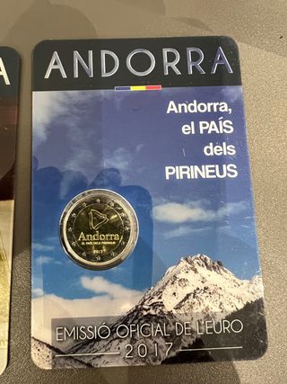 Andorra 2017 Prof - Coin Card