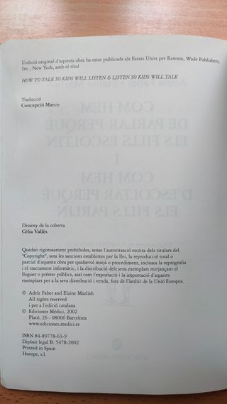 Com hem de parlar perquè els fills escoltin