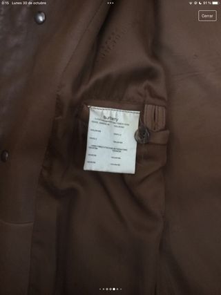 cazadora piel Burberry