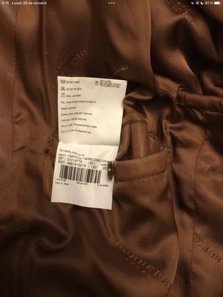 cazadora piel Burberry
