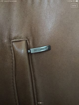 cazadora piel Burberry
