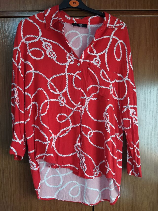 Camisa con estampado Bershka