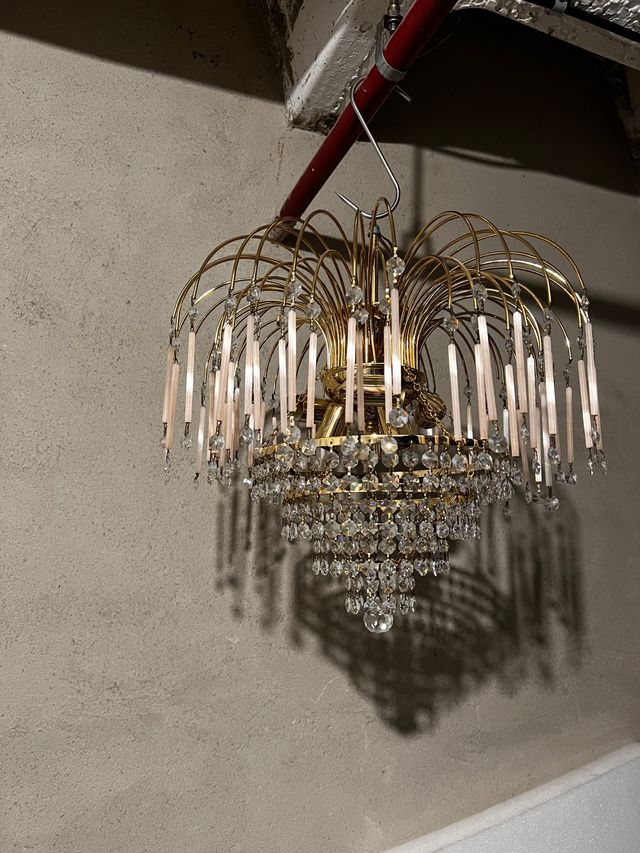 Lámpara de techo cristal tipo araña