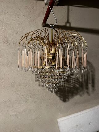 Lámpara de techo cristal tipo araña