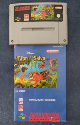 El libro de la selva Juego SNES PAL ESP