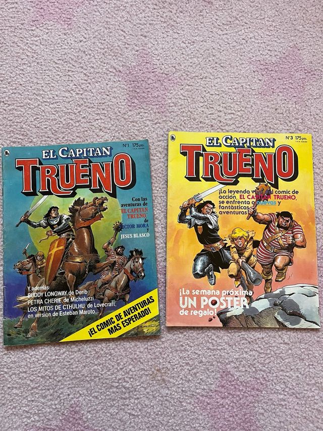 Capitan Trueno Comic nunero 1 y 3