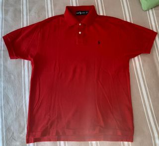 Polo rojo hombre 