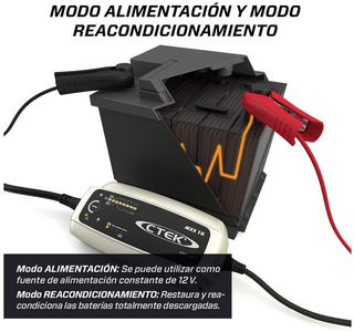 CTEK MXS 10 Cargador Batería 12V 10A, Para Batería