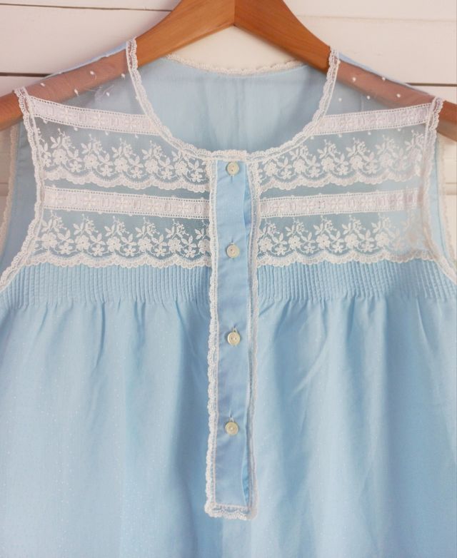 Camicia da notte vintage in pizzo 