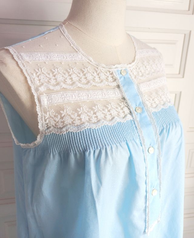 Camicia da notte vintage in pizzo 
