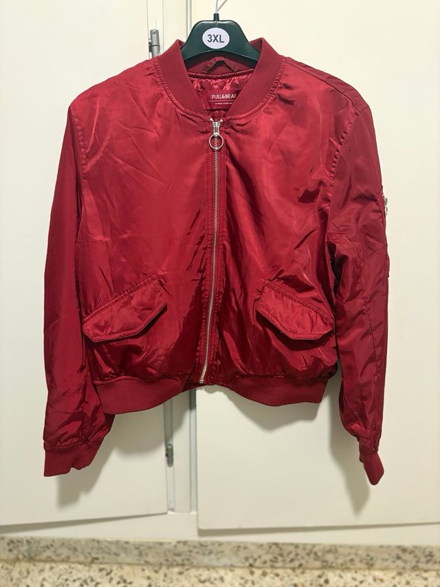 chaqueta pull and bear mujer bomber