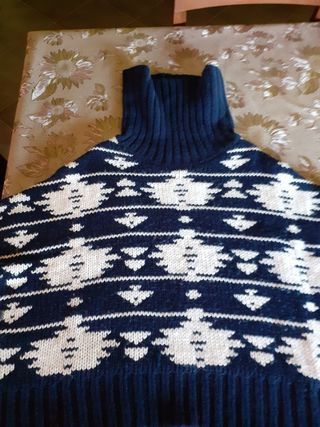Poncho lana 5-6 anni
