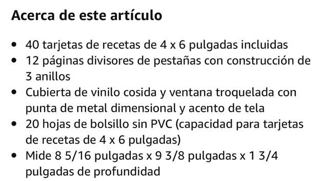 Libro de recetas C.R. Gibson