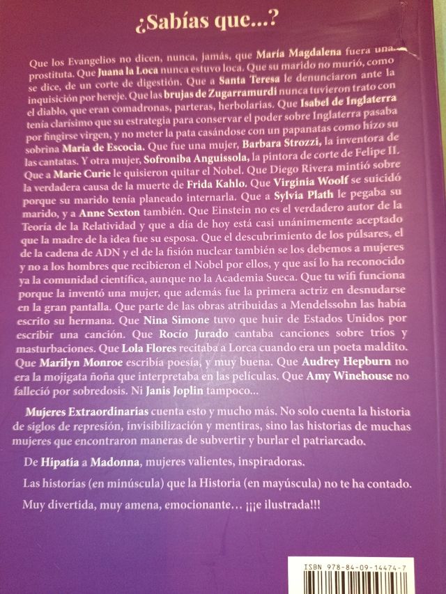 Libro Mujeres extraordinarias