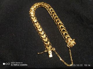 Pulsera de oro 18 k. filigranas 
