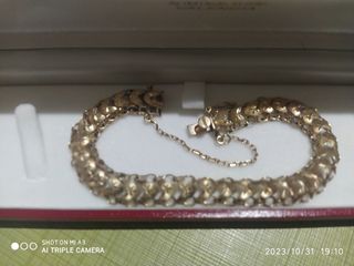Pulsera de oro 18 k. filigranas 