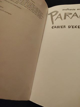 Cahier d'exercises Parachute 1ESO