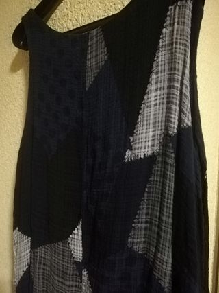 Vestido azul tirantes, talla única nuevo