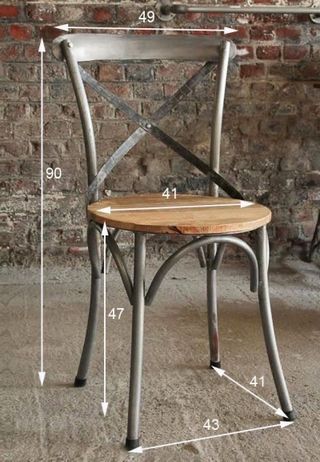 2 SILLAS INDUSTRIAL VINTAGE